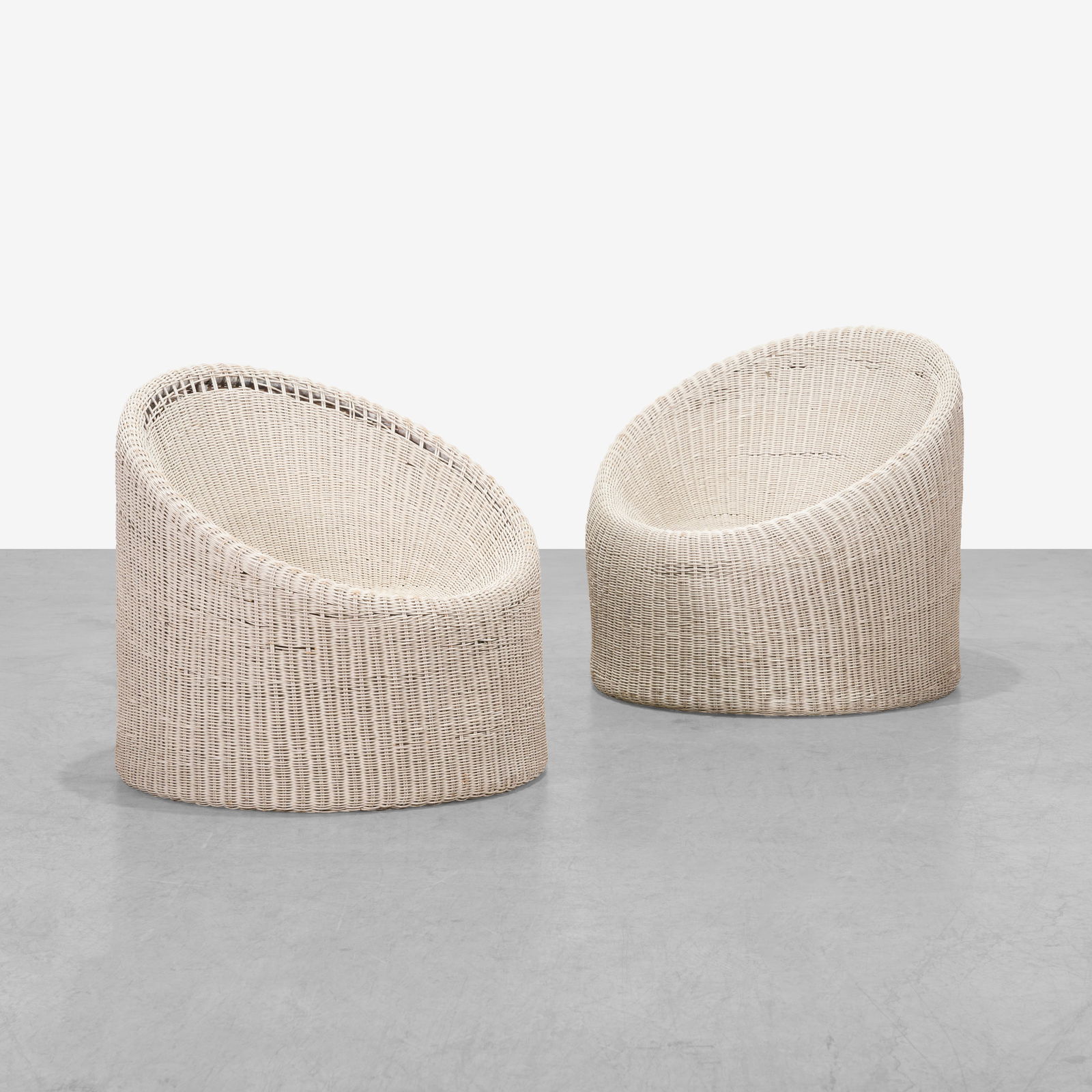 Eero Aarnio Style - Wicker Tub Chairs (1 of 6)