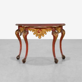 Venetian Carved Console Table