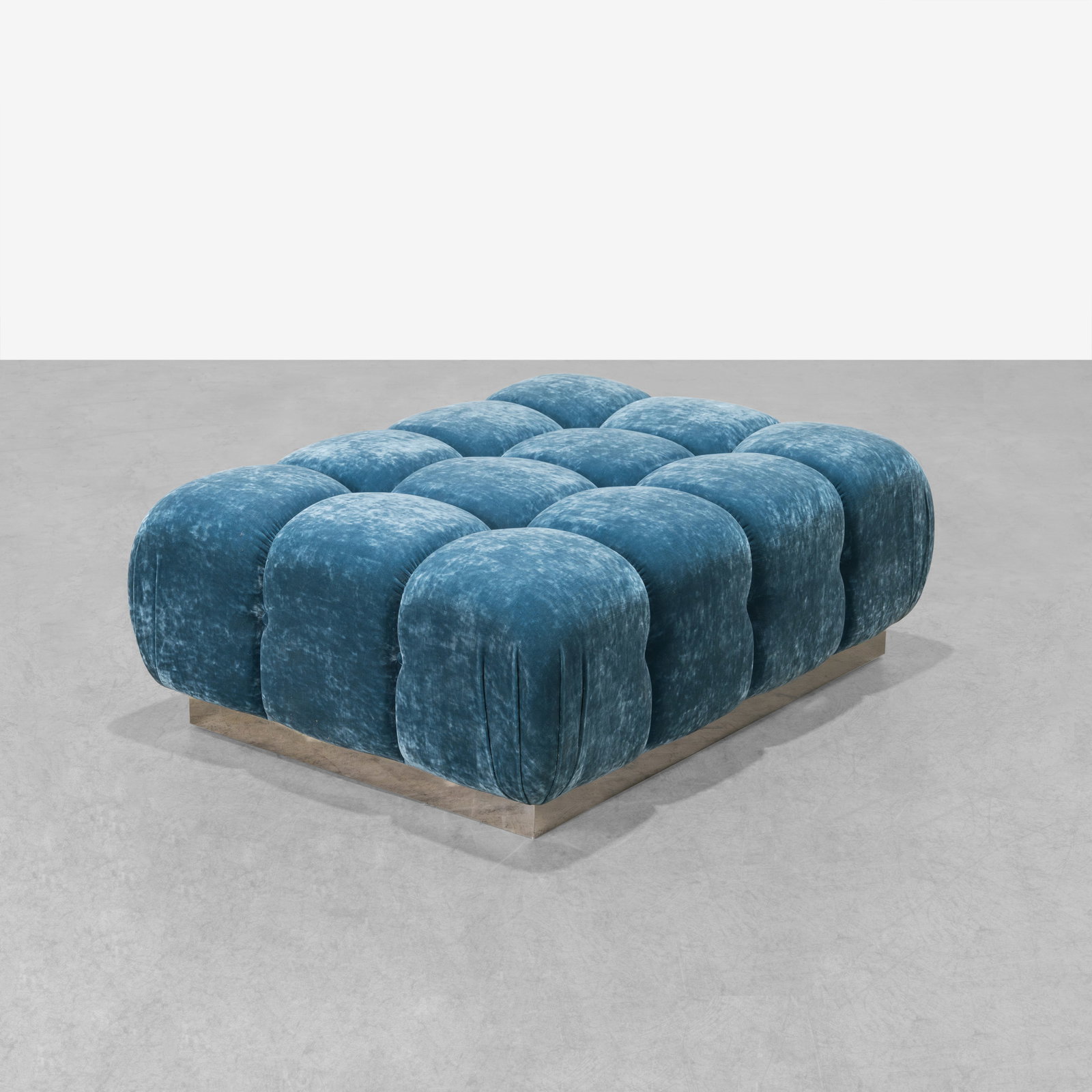 Tufted Designer Ottoman (1 of 5)