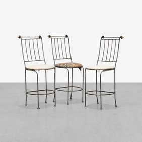 Steel & Brass Stools