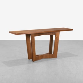 Walnut Console Table