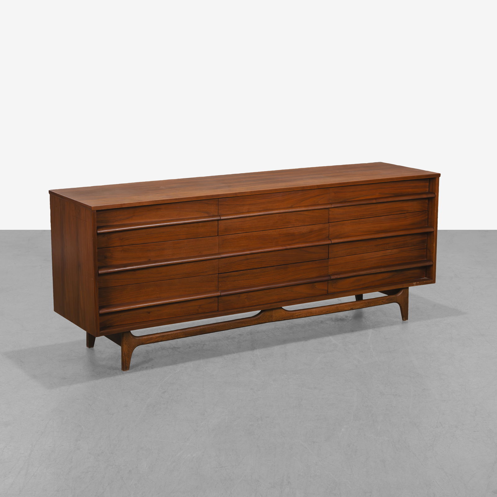 Walnut Concave Dresser (1 of 8)