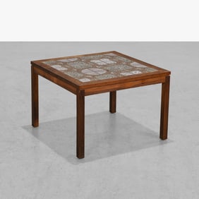 Danish Rosewood & Tile Table