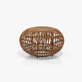 Franco Albini (Attr.) - Rattan Ottoman