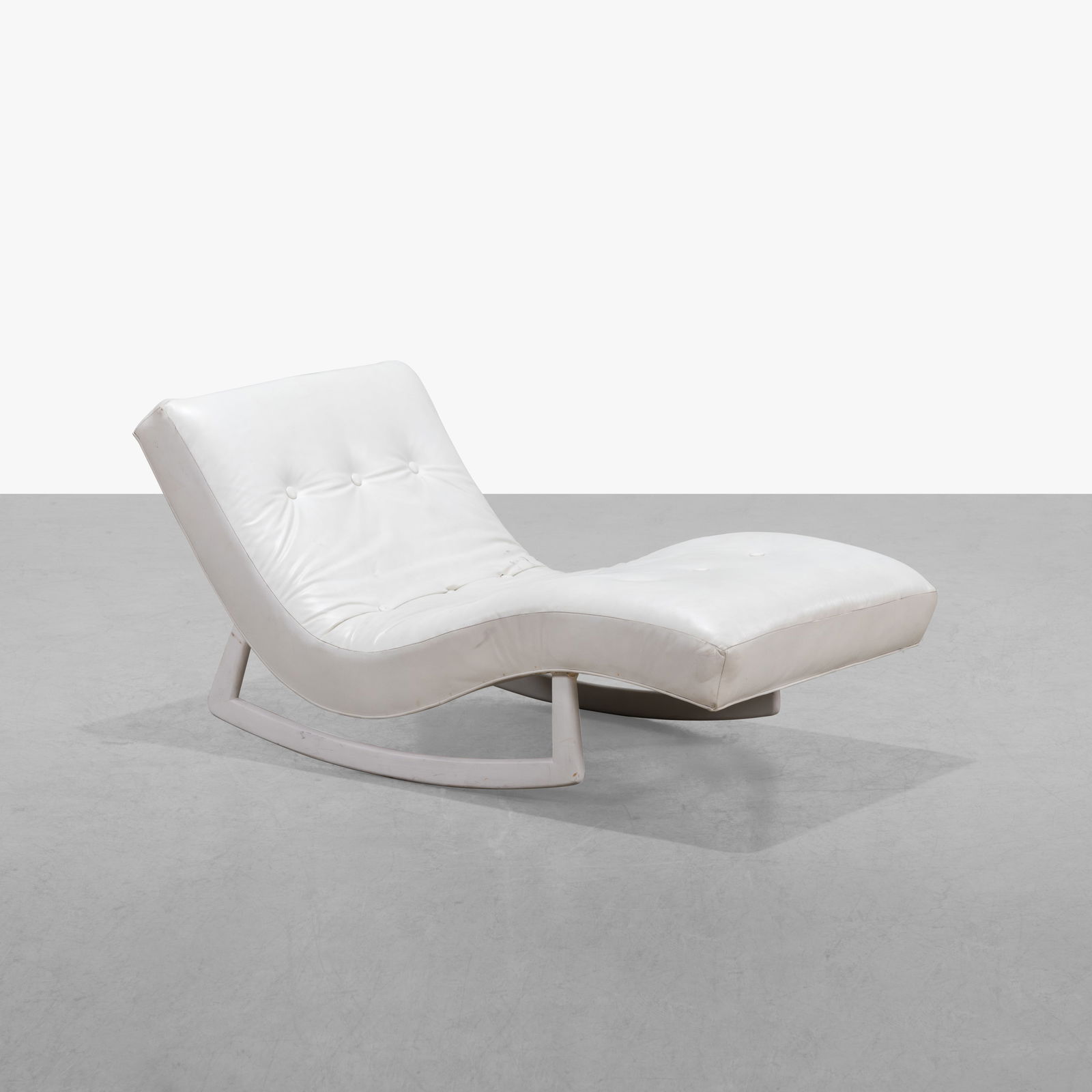Adrian Pearsall - Rocking Chaise: A rocking wave chaise by Adrian Pearsall for Craft Associates. All measurements are in inches. Height x Width x Depth