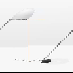Gregotti, Meneghetti & Stoppino - Floor Lamp: A vintage Model 2051 floor lamp in nickel plated brass, steel and plexiglass by Vittorio Gregotti, Lodovico Meneghetti and Giotto Stoppino for Arteluce, Italy. All measurements are in inches. Height x