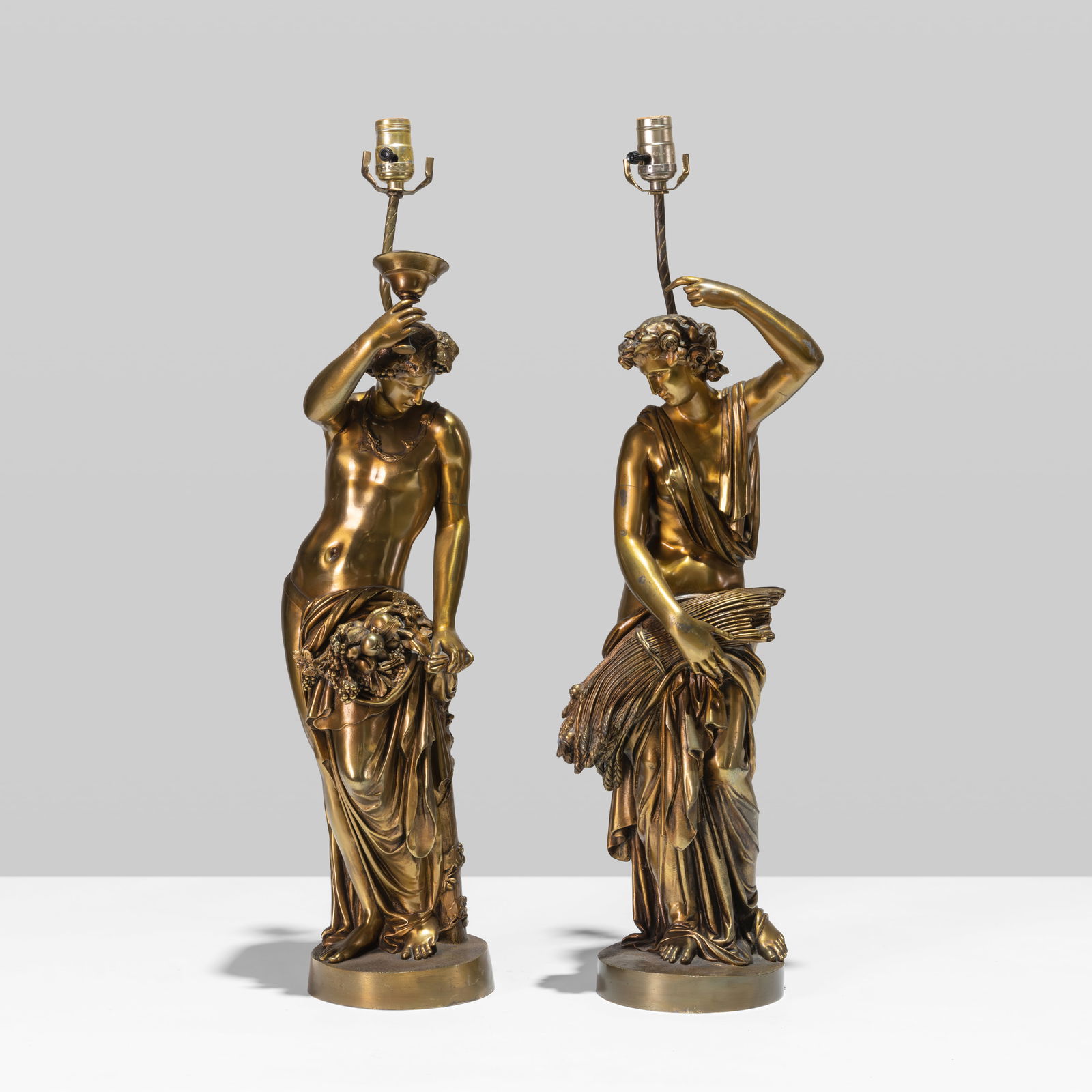Gilt Bronze Figural Lamps (1 of 8)