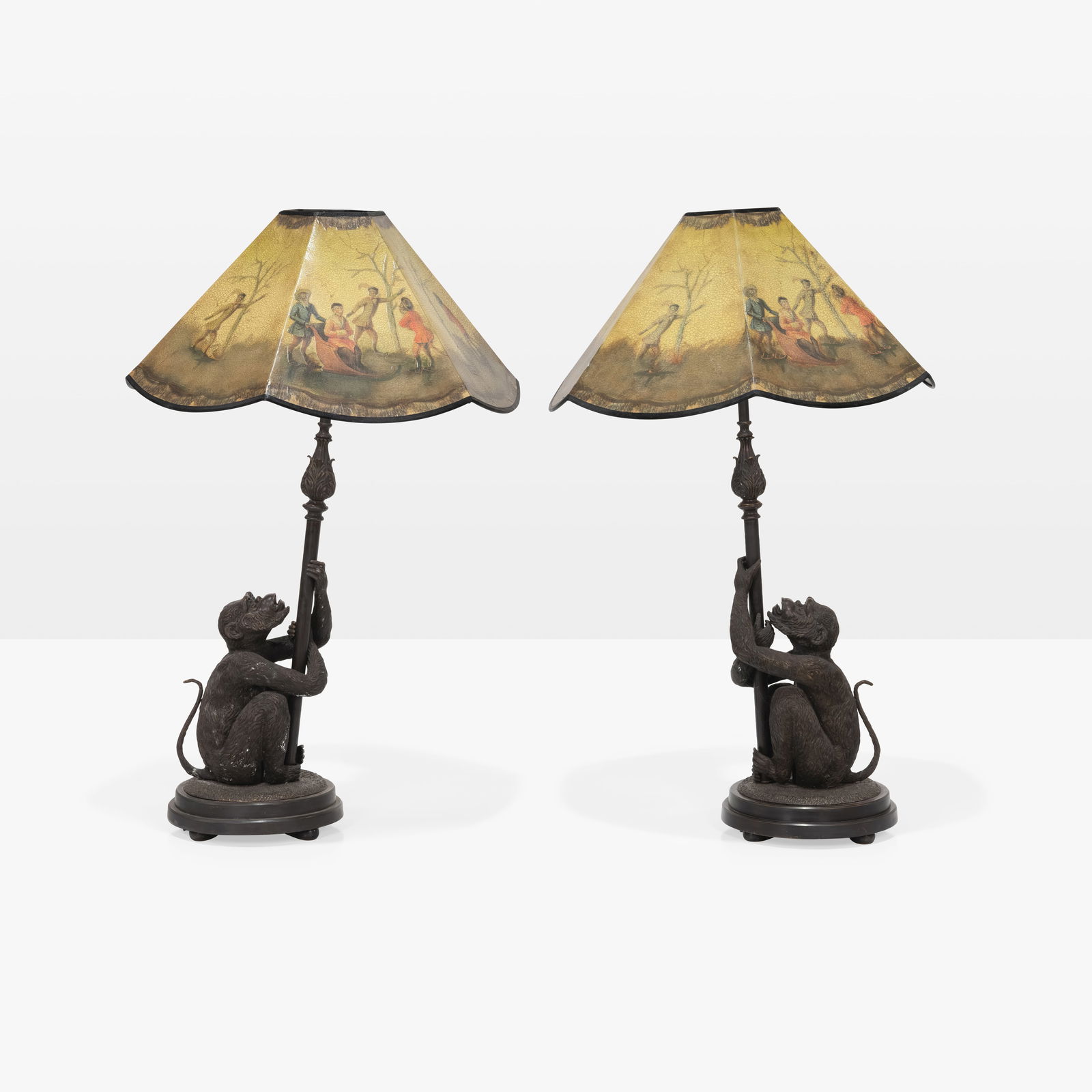 Maitland Smith (Attr.) - Bronze Monkey Lamps (1 of 7)