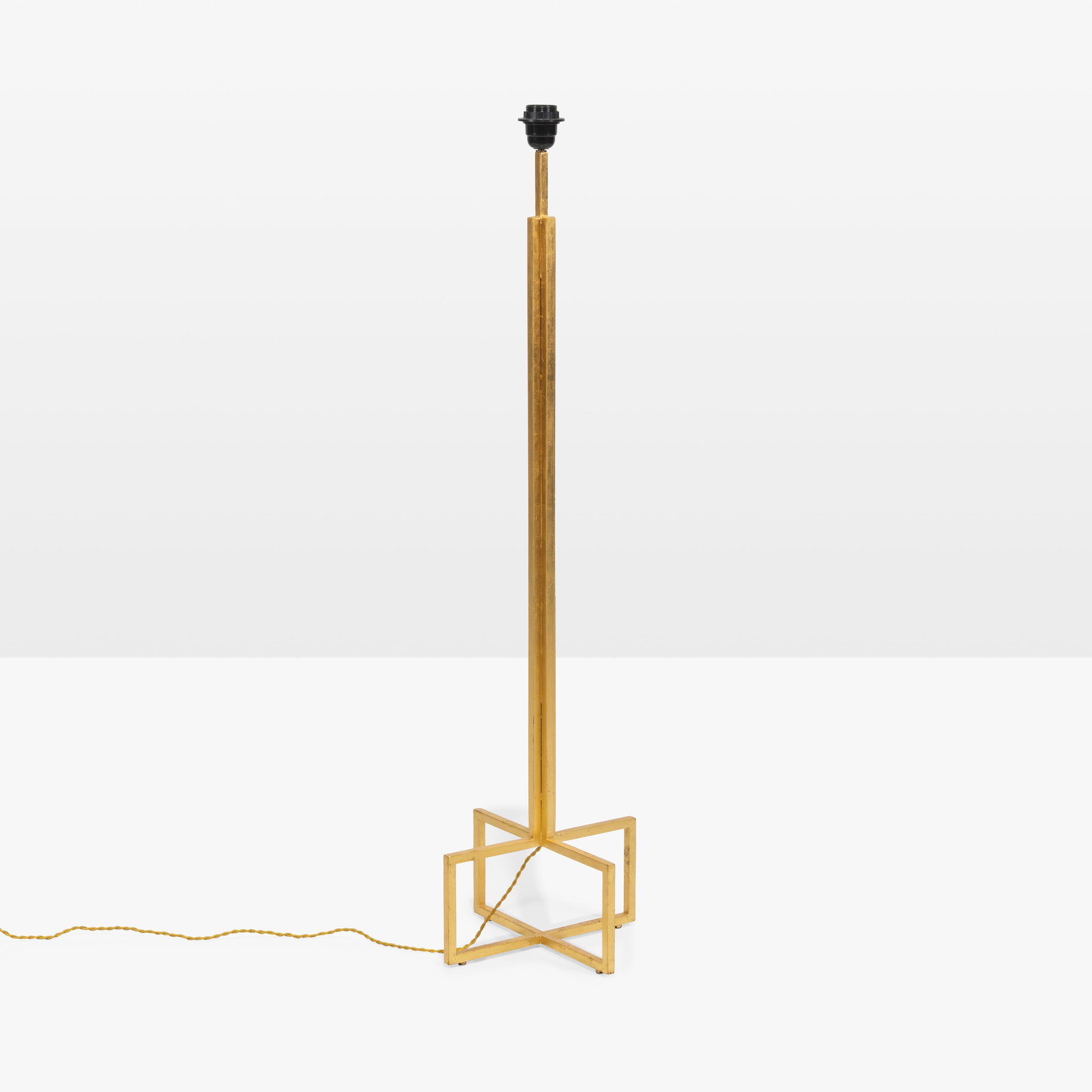 Designer Gilt Metal Floor Lamp (1 of 1)