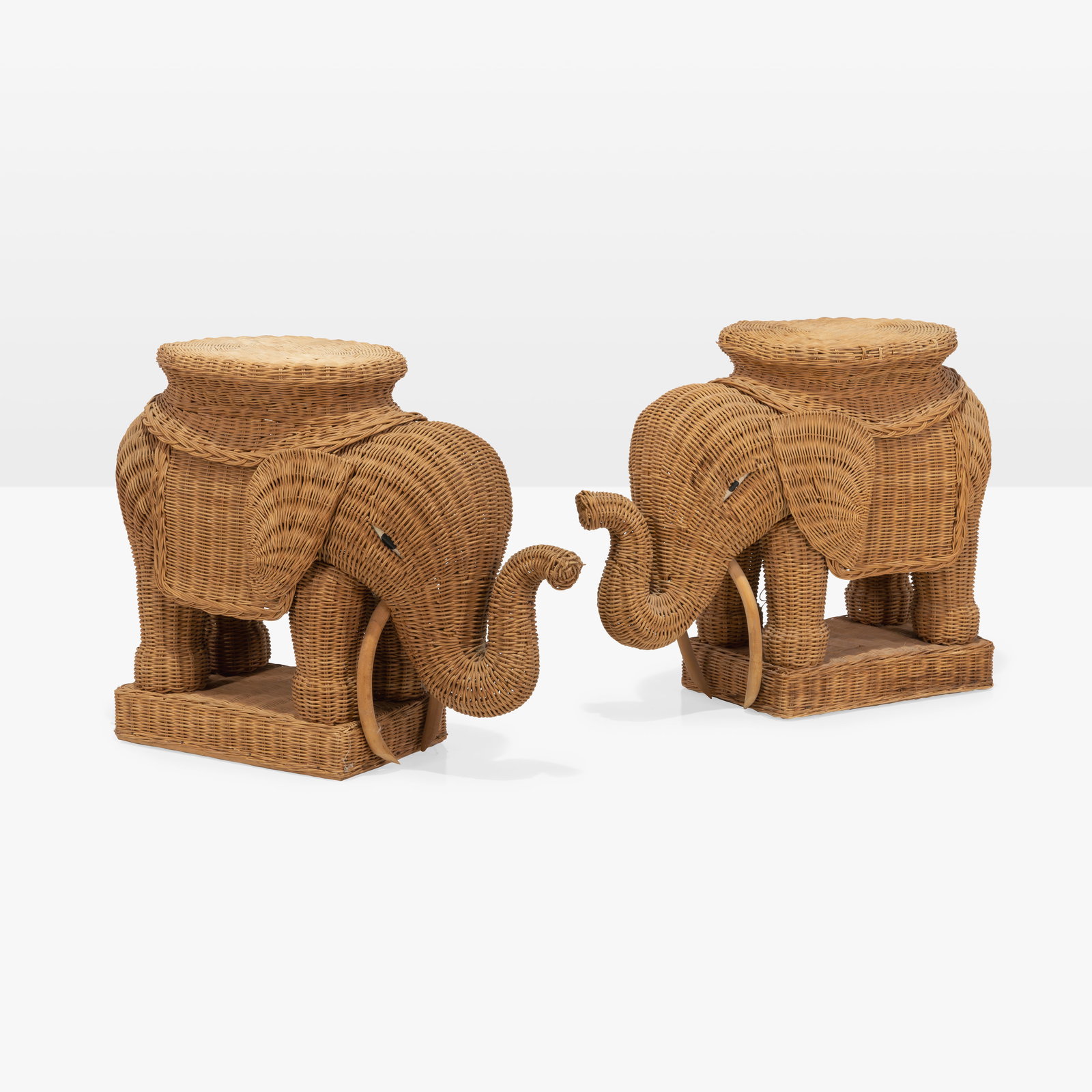 Wicker Elephant Tables (1 of 5)