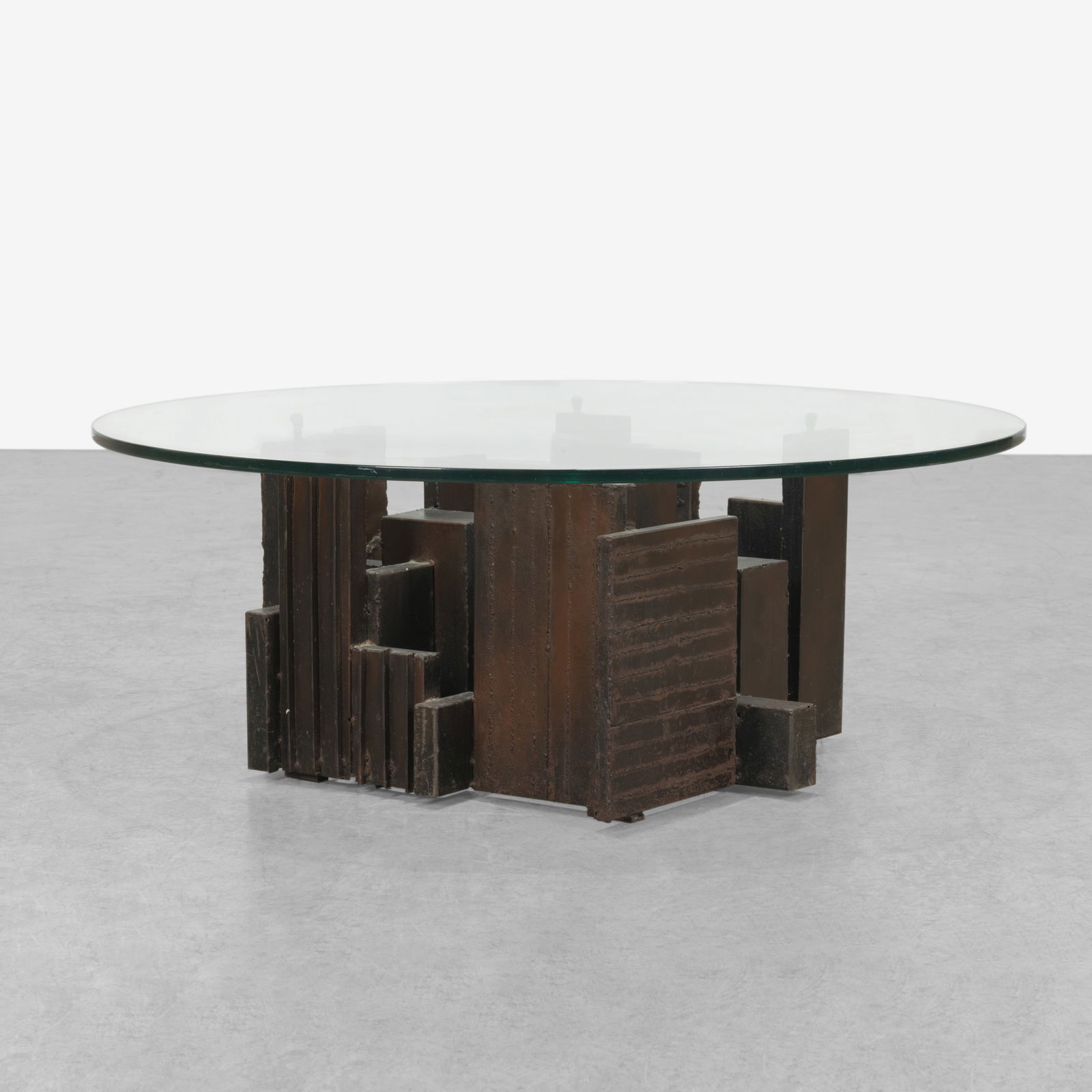 Brutalist Metal Coffee Table (1 of 5)