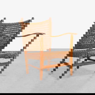 Bas van Pelt - Lounge Chair: A vintage, woven rope lounge chair by Bas Van Pelt, Netherlands. All measurements are in inches. Height x Width x Depth