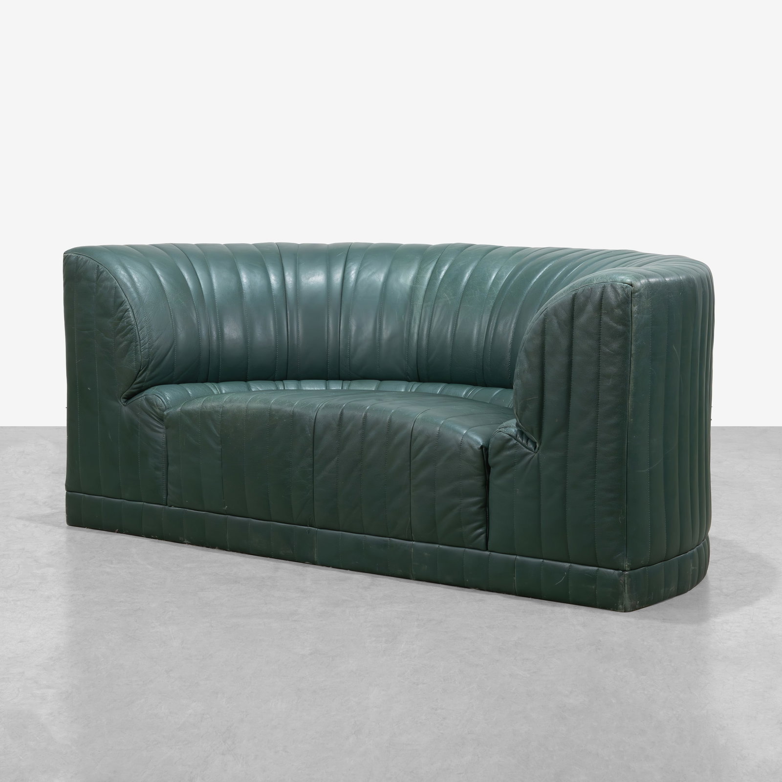 Roche Bobois - Channeled Leather Sofa (1 of 10)