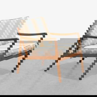 Ole Wanscher - Lounge Chair: A teak lounge chair by Ole Wanscher for France & Son, Denmark. All measurements are in inches. Height x Width x Depth