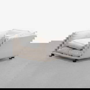 De Pas, D'Urbino & Lomazzi - Flap Armchair: A vintage 'Flap' armchair that converts into a daybed by Jonathan De Pas, Paolo Lomazzi and Donato D'Urbino for B&B Italia. All measurements are in inches. Height x Width x Depth
