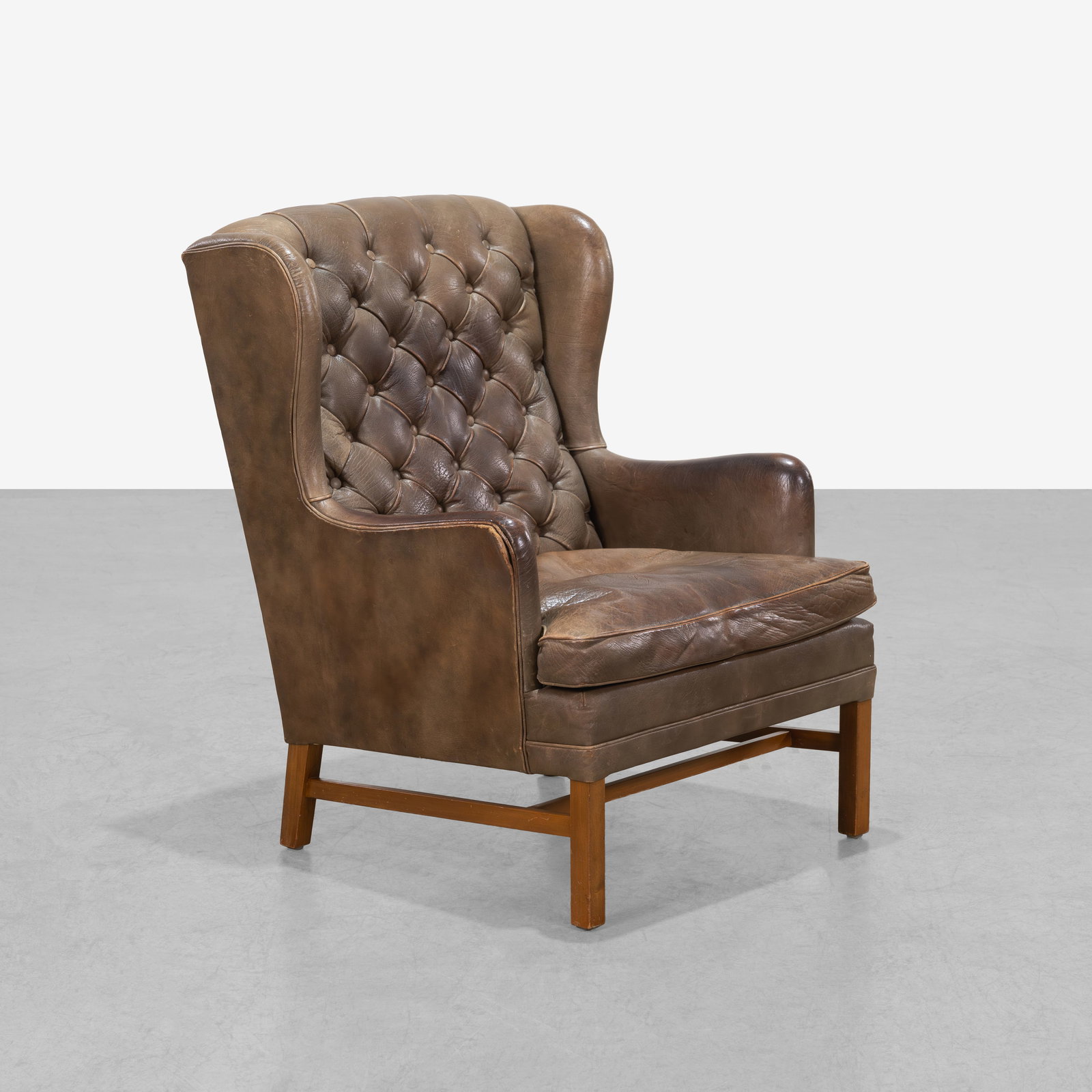 Swedish Leather Library Chair (1 of 7)