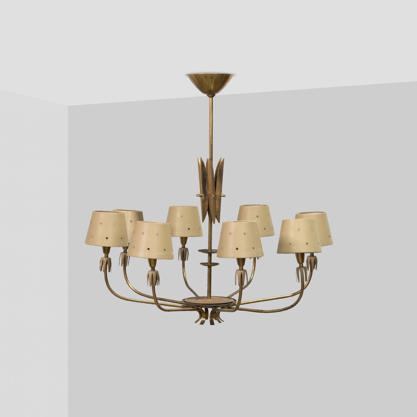 Paavo Tynell (After) - Brass Chandelier (1 of 8)