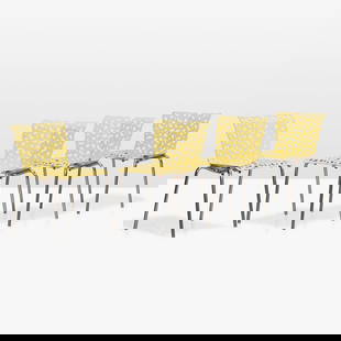 Richard Schultz - Topiary Chairs: A set of four 'Topiary' chairs by Richard Schultz for Knoll. All measurements are in inches. Height x Width x Depth
