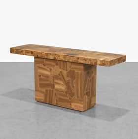 Tessellated Onyx Console Table