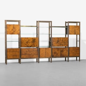Burl Shelving Unit