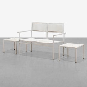 Vintage Patio Bench Set