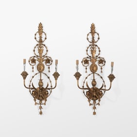 Gilt Metal Sconces