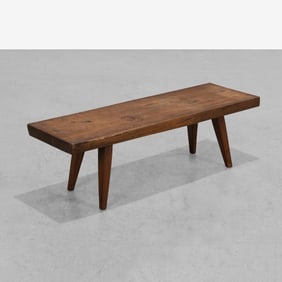 Walnut Slab Bench