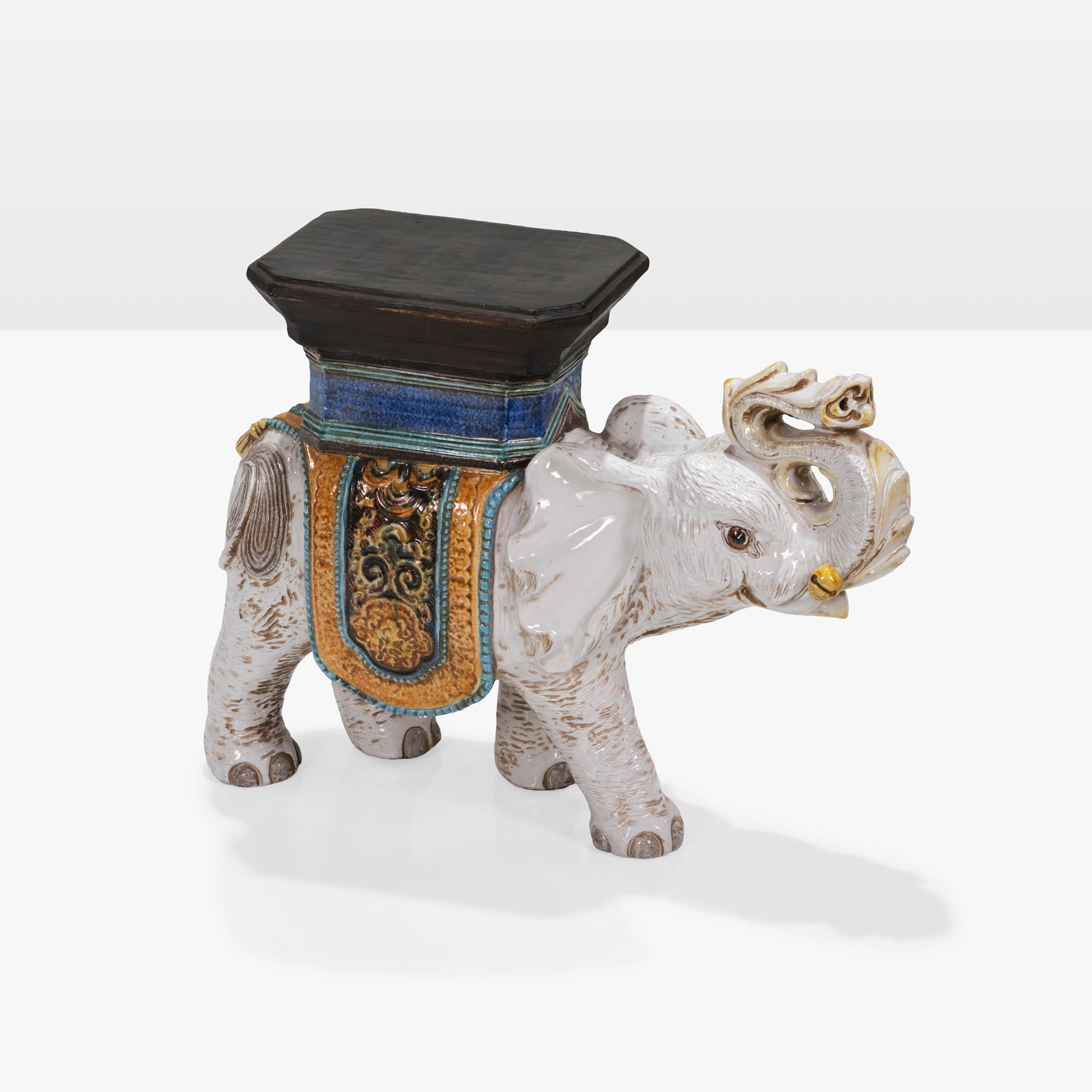 Terracotta Elephant Garden Stool (1 of 7)