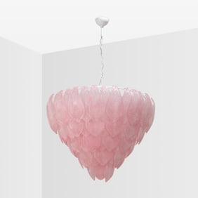 Murano Glass Petal Chandelier