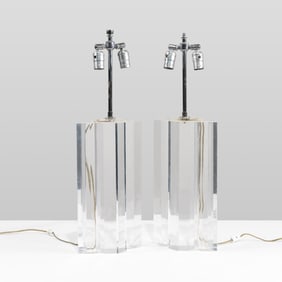 Designer Lucite Lamps