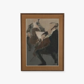 Cellist Oil Painting