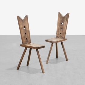 Primitive Three-Legged Chairs