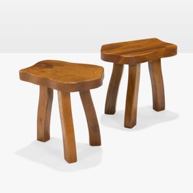 French Elm Stools