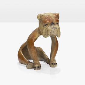 Resin Bulldog Sculpture