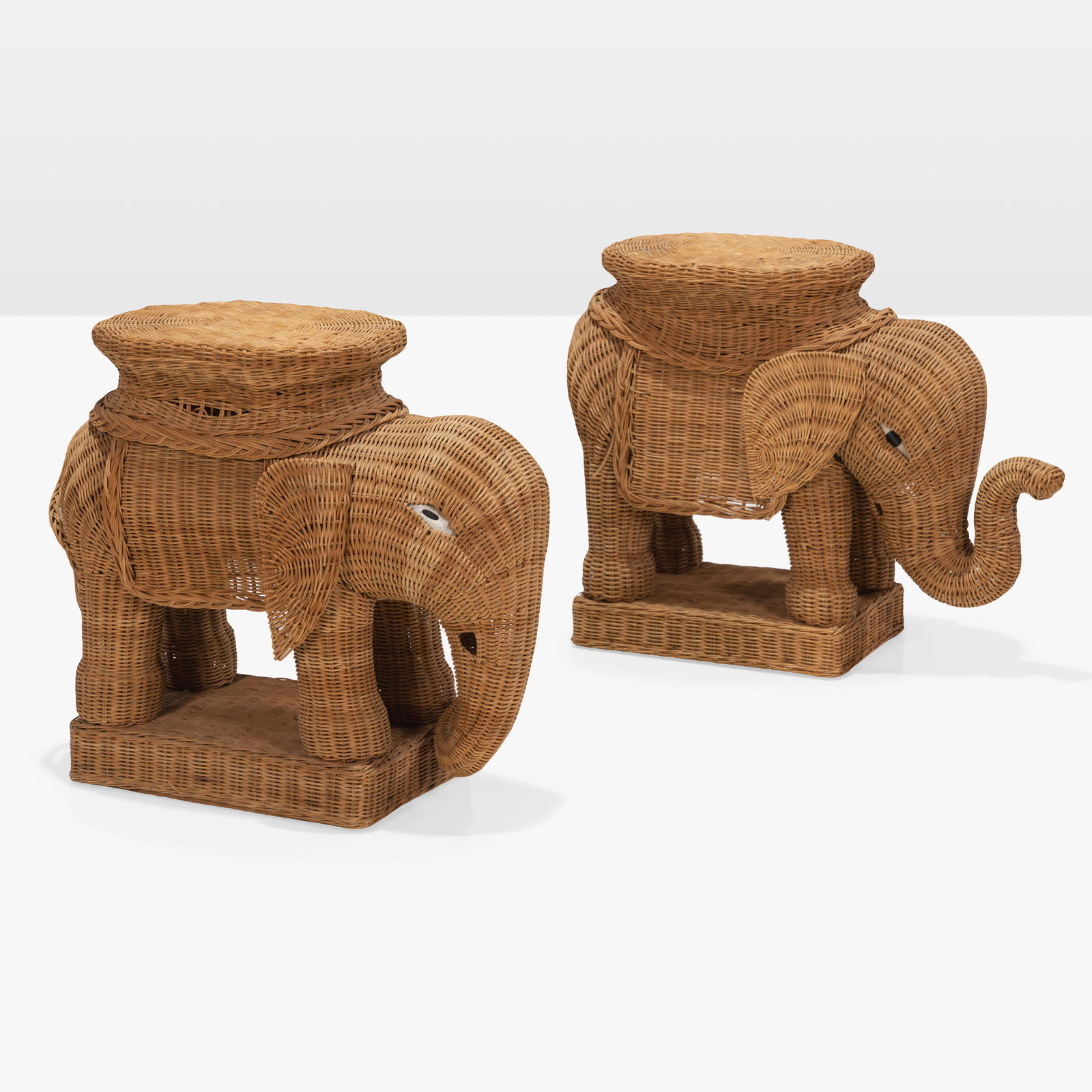 Wicker Elephant Tables (1 of 5)