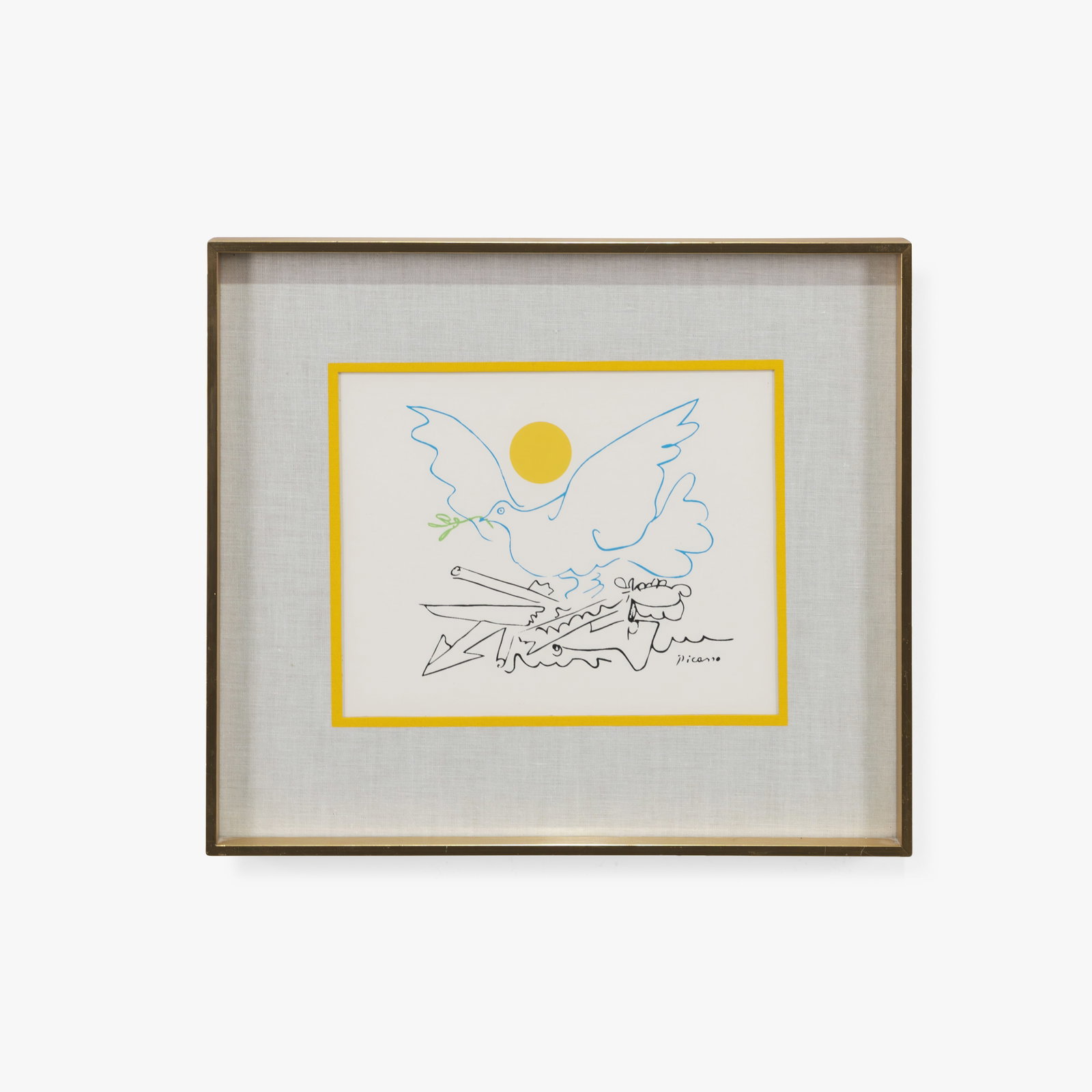 Pablo Picasso (After) - Lithograph: A vintage lithograph of 'Dove of Peace,' after Pablo Picasso. Sight - 7.25 x 9.5 All measurements are in inches. Height x Width x Depth