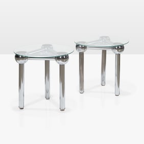 Chrome Atomic End Tables