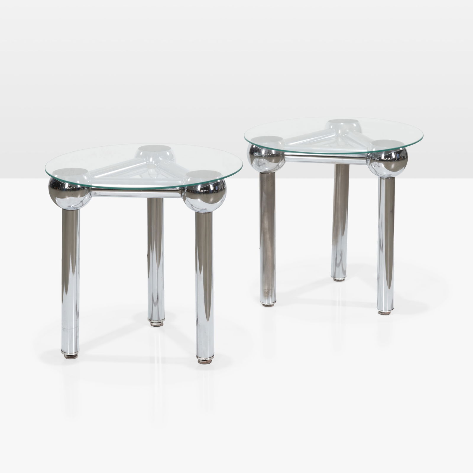 Chrome Atomic End Tables (1 of 5)