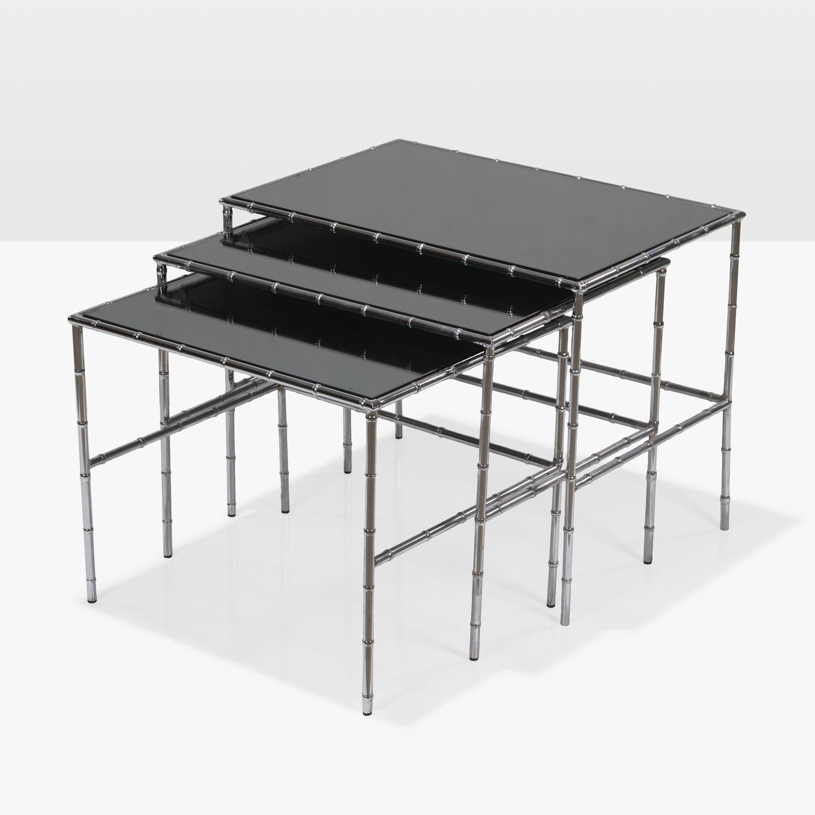 Faux Bamboo Nesting Tables (1 of 5)