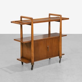 Vintage Rolling Shelf