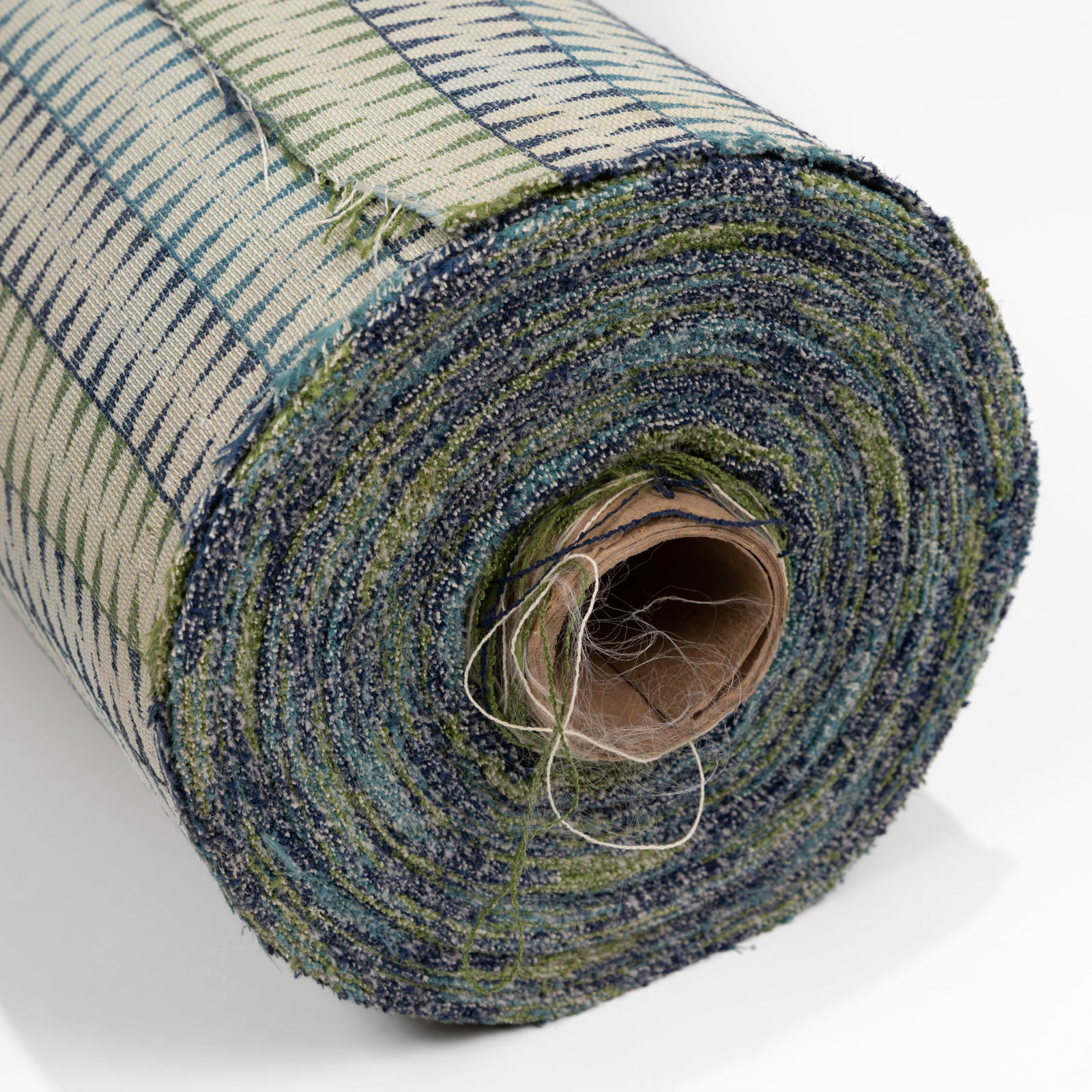 Knoll - Durand - Lilly Pond - Upholstery Fabric: A partial roll of Durand 'Lilly Pond' upholstery fabric by Knoll. Approximately 31 yards of fabric. All measurements are in inches. Height x Width x Depth