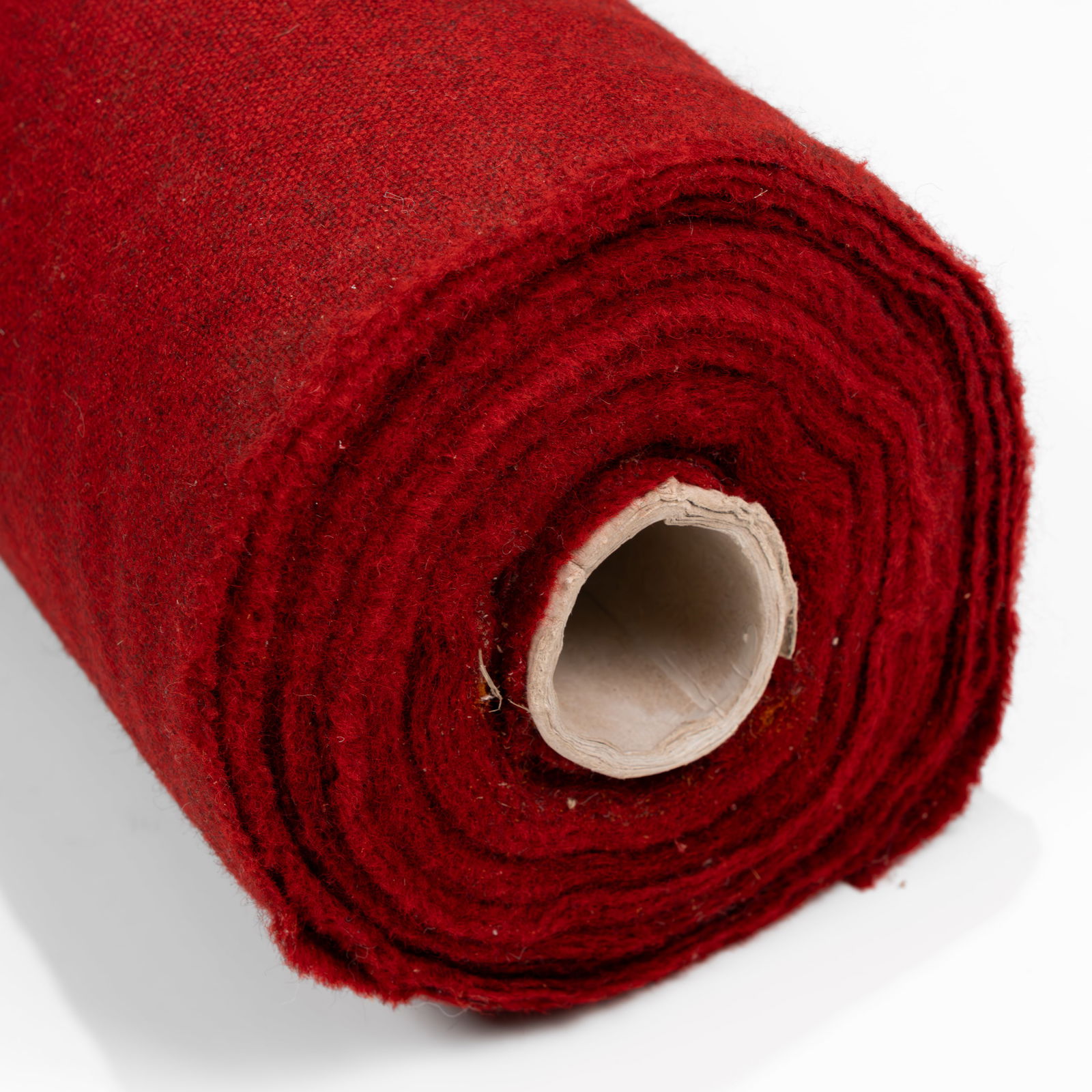 Maharam - Kvadrat - Red / Black - Upholstery Fabric: A partial roll of Kvadrat #611 'Red / Black' upholstery fabric by Maharam. Approximately 25 yards of fabric. All measurements are in inches. Height x Width x Depth