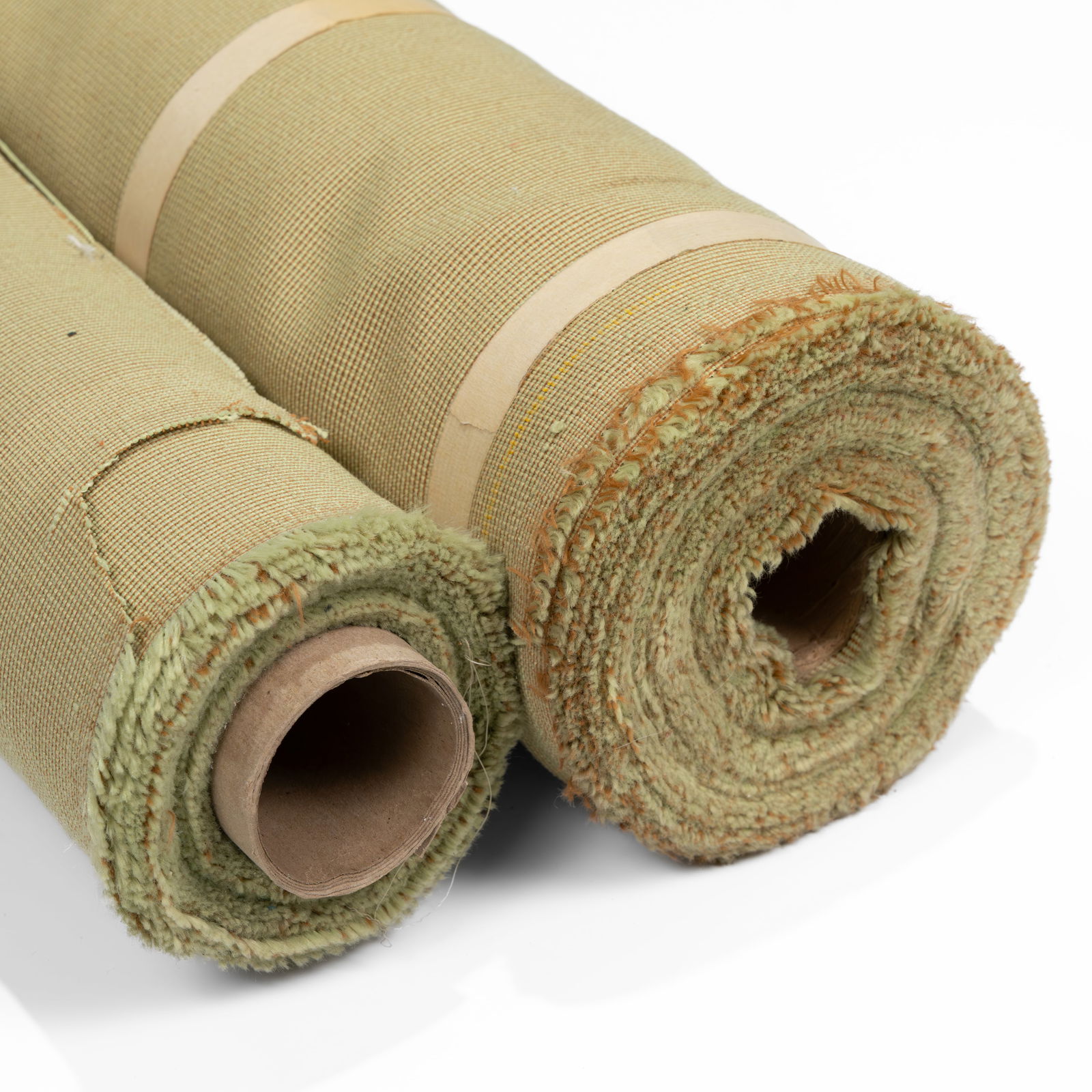 Knoll - Ricochet - Straw - Upholstery Fabric: A partial roll of Ricochet 'Straw' upholstery fabric by Knoll. Approximately 15 yards of fabric. All measurements are in inches. Height x Width x Depth