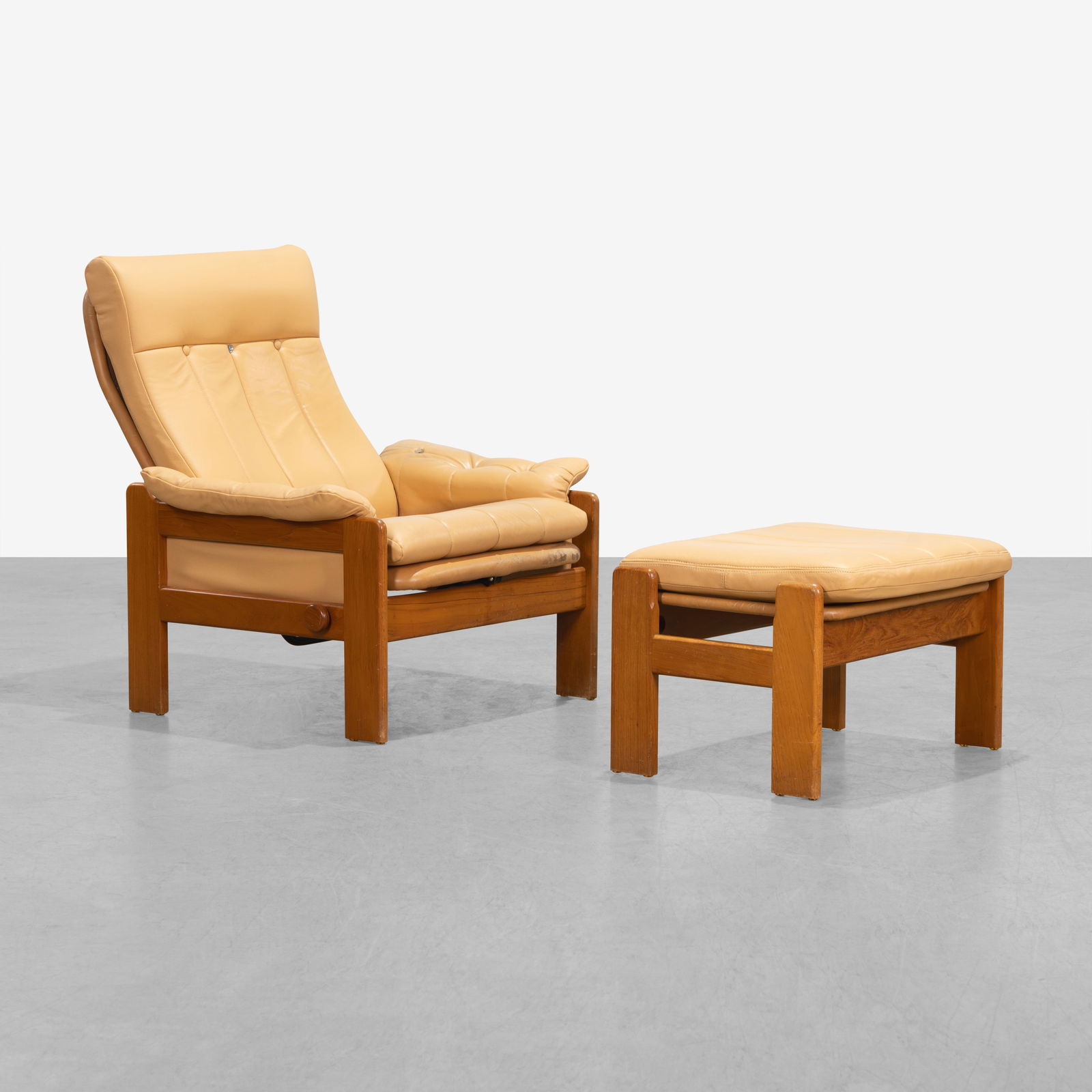 Danish Lounge Chair & Ottoman (1 of 8)