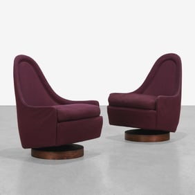 Milo Baughman - Tilt & Swivel Lounge Chairs
