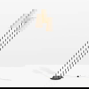 David Wurster - Floor Lamp: A three light floor lamp by David Wurster for Raymor. All measurements are in inches. Height x Width x Depth