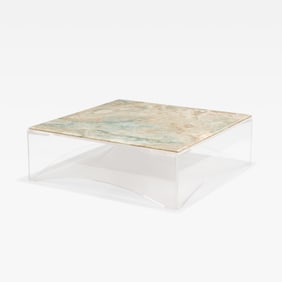 Onyx & Lucite Coffee Table