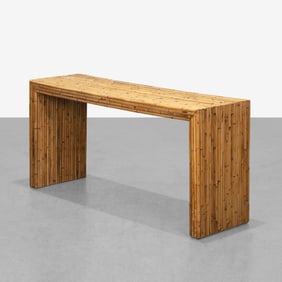 Rattan Console Table