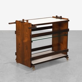 Brazilian Rosewood Serving Cart