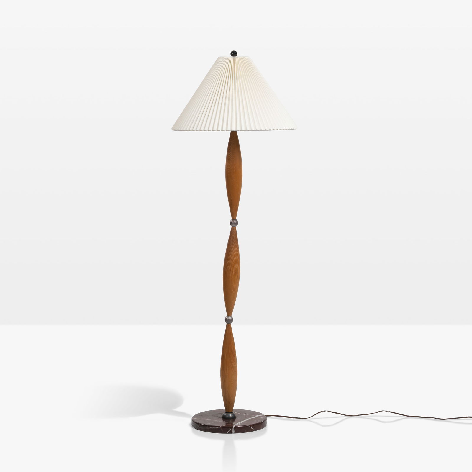 Decorative Marble & Wood Floor Lamp (1 of 5)